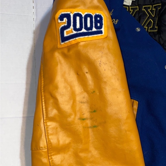 Vintage 2008 Bayshore Bruins Varsity College Baseball Letterman Jacket Lg - Picture 7 of 13